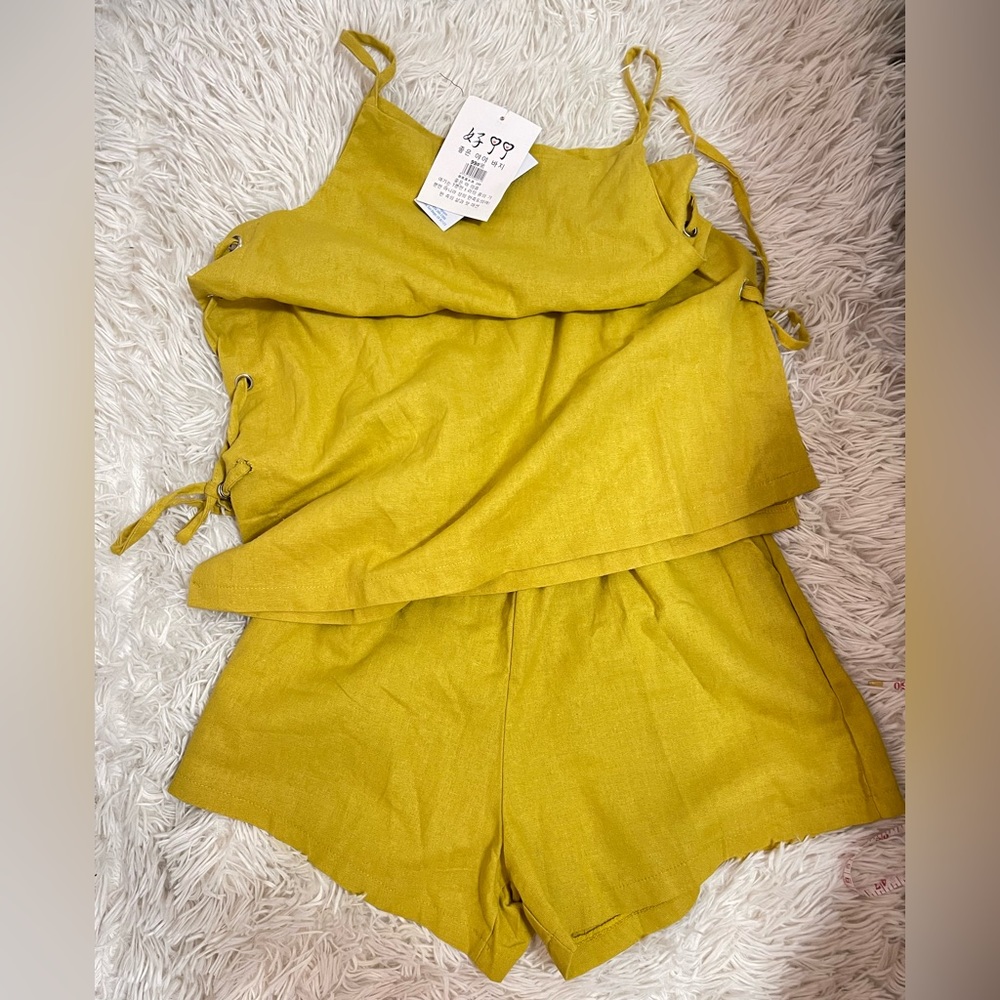 Yellow Top & Short Set
FREE T-Shirt With Order